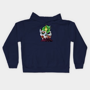 space skull planets Kids Hoodie